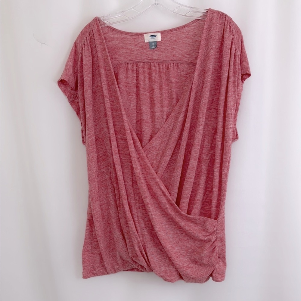 Women’s Old Navy Women's Heathered Red Blouse Size XL